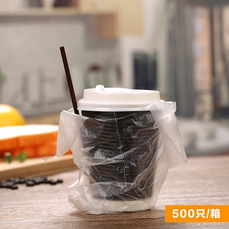 加厚双层一次性咖啡奶茶带盖纸杯饮料杯子500只定做定制印logo