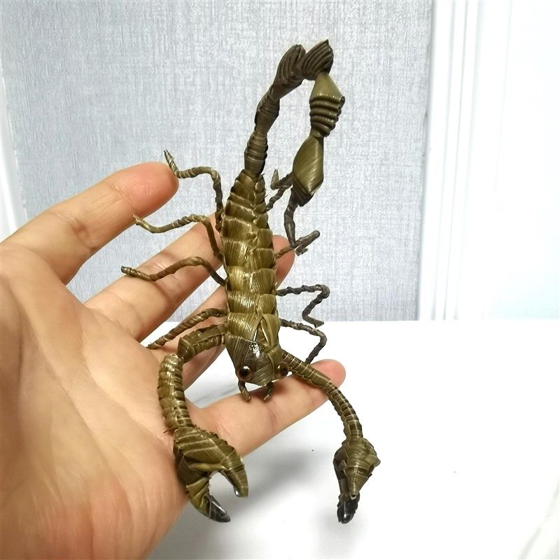 草编工艺品棕编蝎子工艺非遗手工特色创意蜘蛛家居桌面摆件礼品
