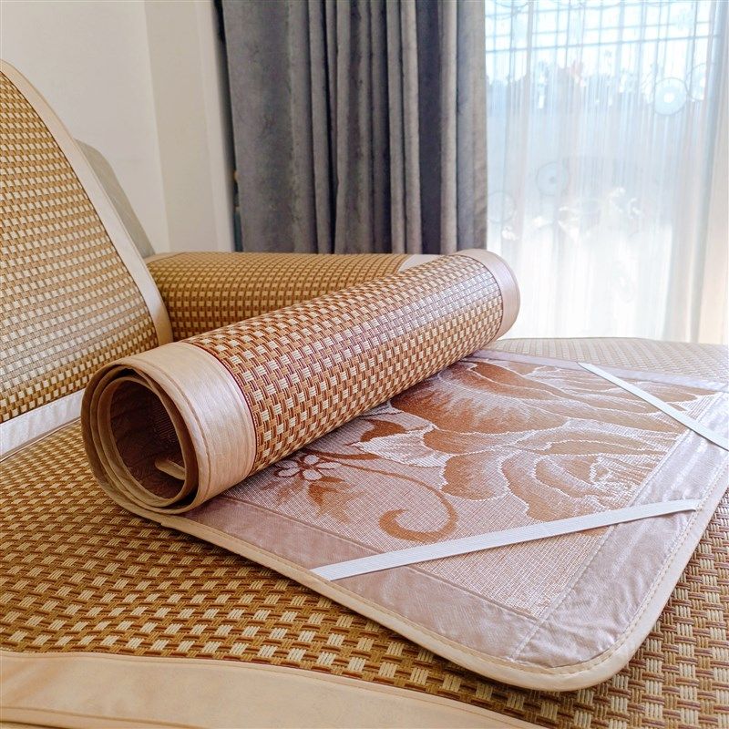 夏天款沙发凉垫防滑竹藤席坐垫子四季通用夏季客厅布艺皮沙发巾套,居家布艺,沙发垫,淘宝优惠券,粉丝福利购,淘宝优惠卷