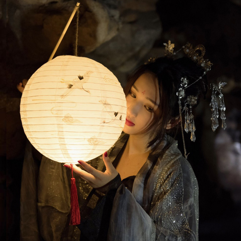中国风纸灯笼新年元宵中秋古代汉服国风手工小圆灯罩装挂diy装饰,节庆用品/礼品,灯笼,淘宝优惠券,粉丝福利购,淘宝优惠卷