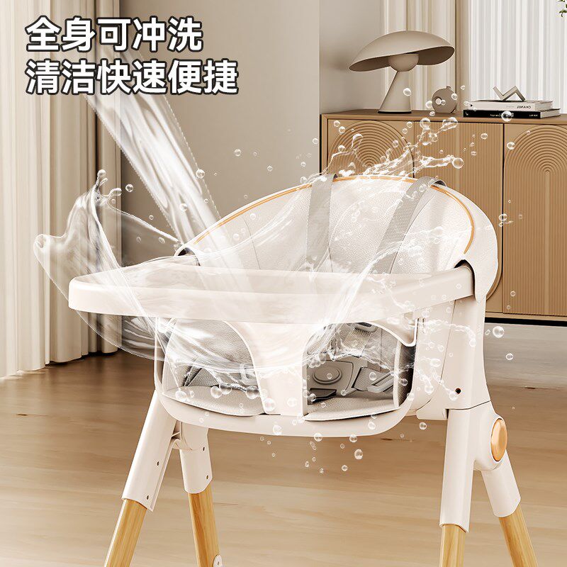 宝宝餐椅婴儿家用餐桌椅可折叠防侧翻儿童吃饭椅子成长专用座椅