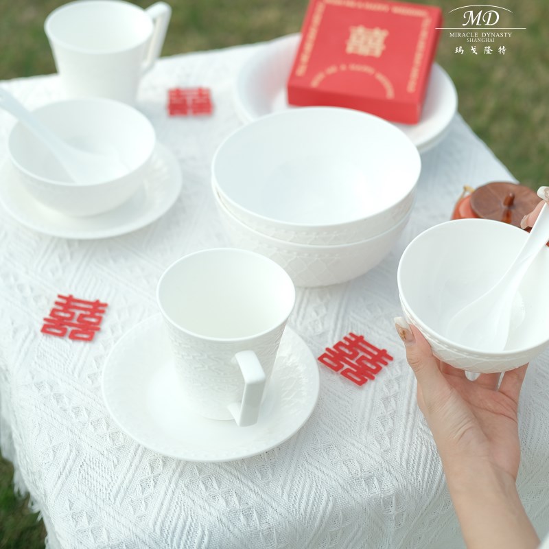 玛戈隆特 枫丹白露散件釉下彩骨瓷家用餐具凉菜盘汤盘平盘