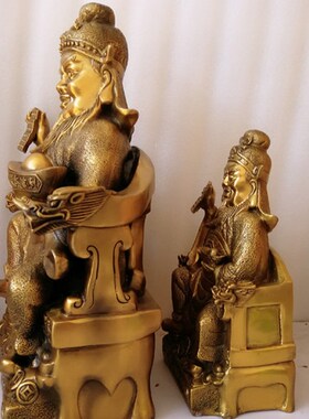 飞龙纯铜赌钱祖师赌神韩信爷偏财神增赌运神像铜像佛像家居摆件