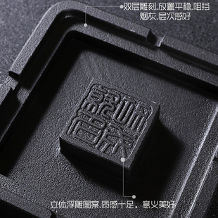 创意石制烟灰缸家用客厅办公室茶几大号个性烟灰缸定制开业送礼物