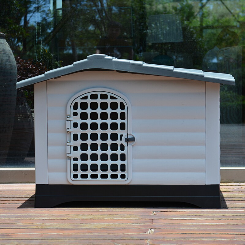 户外塑料狗屋防水可拆洗中大型犬狗窝宠物狗房子金毛狗笼四季通用