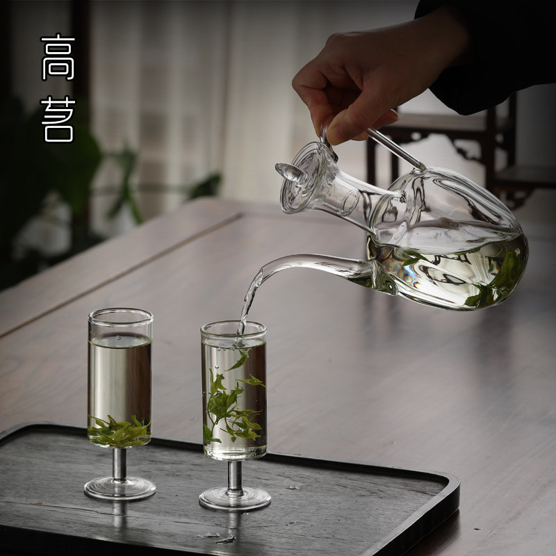 高端精致玻璃泡茶壶宋代点茶器具女士泡绿茶专用茶具套装茶艺教学