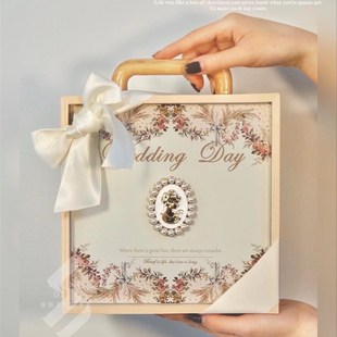 定制小众款感手提木盒实用伴手礼婚礼结婚宾客回礼生日闺蜜礼