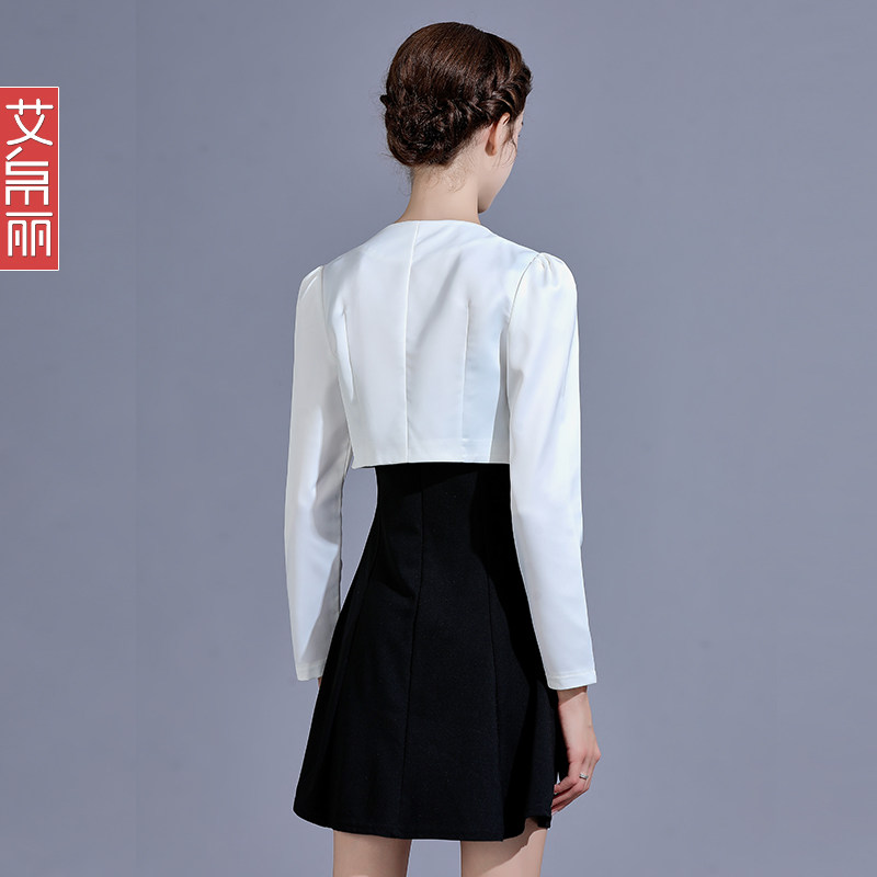 长袖西装外套女 短款春夏季小个子上衣缎面 小披肩外搭夏薄款西服
