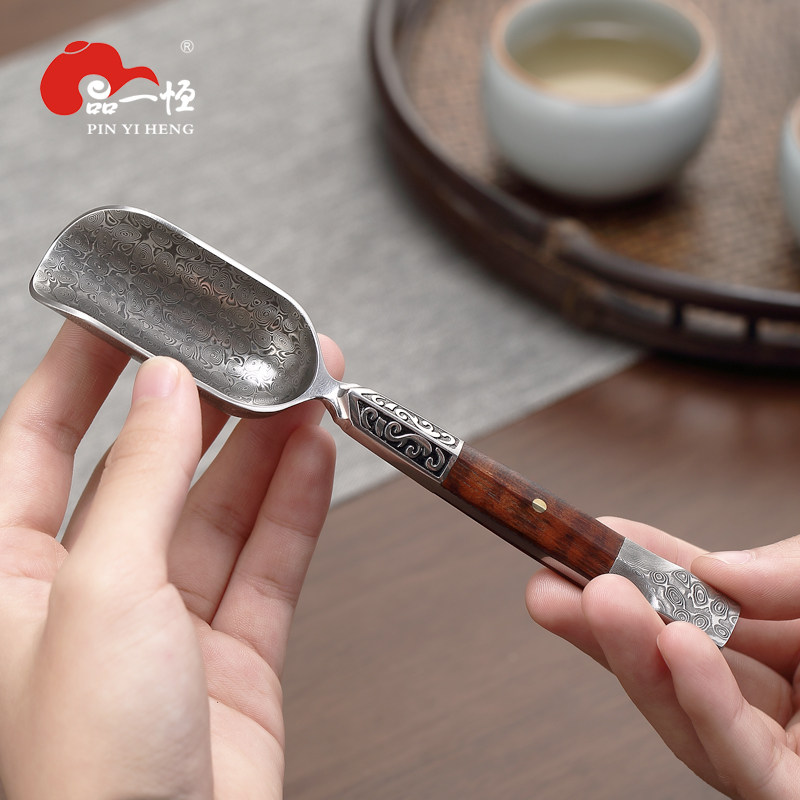 品一恒大马士茶勺茶匙茶匙茶则黑檀木茶铲茶叶铲茶叶勺子