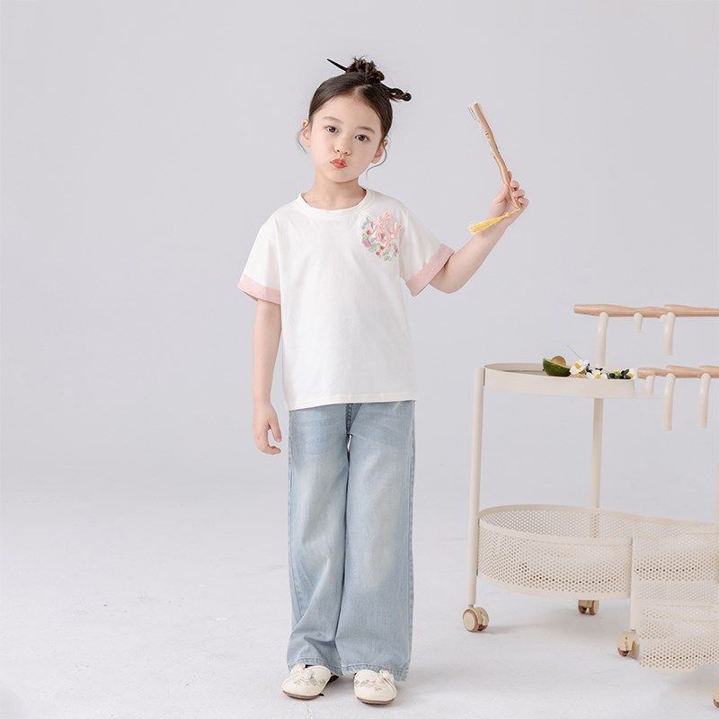 哈依鲁夏季女童薄款水洗棉牛仔裤儿童中大童小学生休闲防蚊长裤,童装/婴儿装/亲子装,儿童牛仔裤,淘宝优惠券,粉丝福利购,淘宝优惠卷