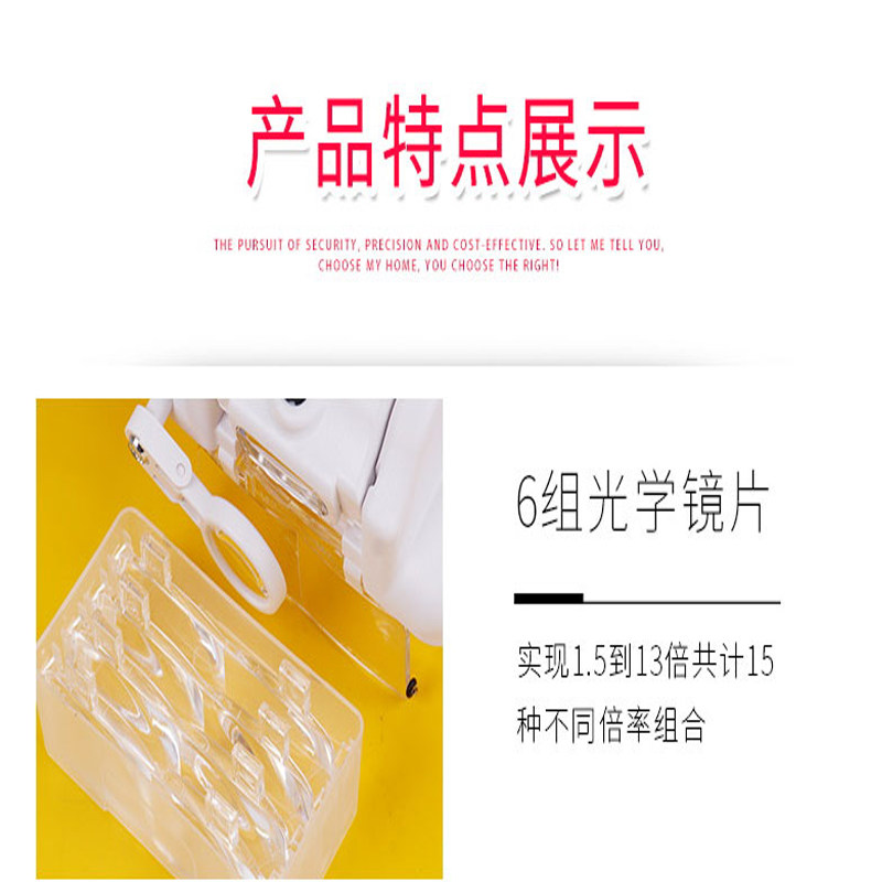 头戴式放大镜多功能高清维修带led灯便携手表电子家电专业用高倍