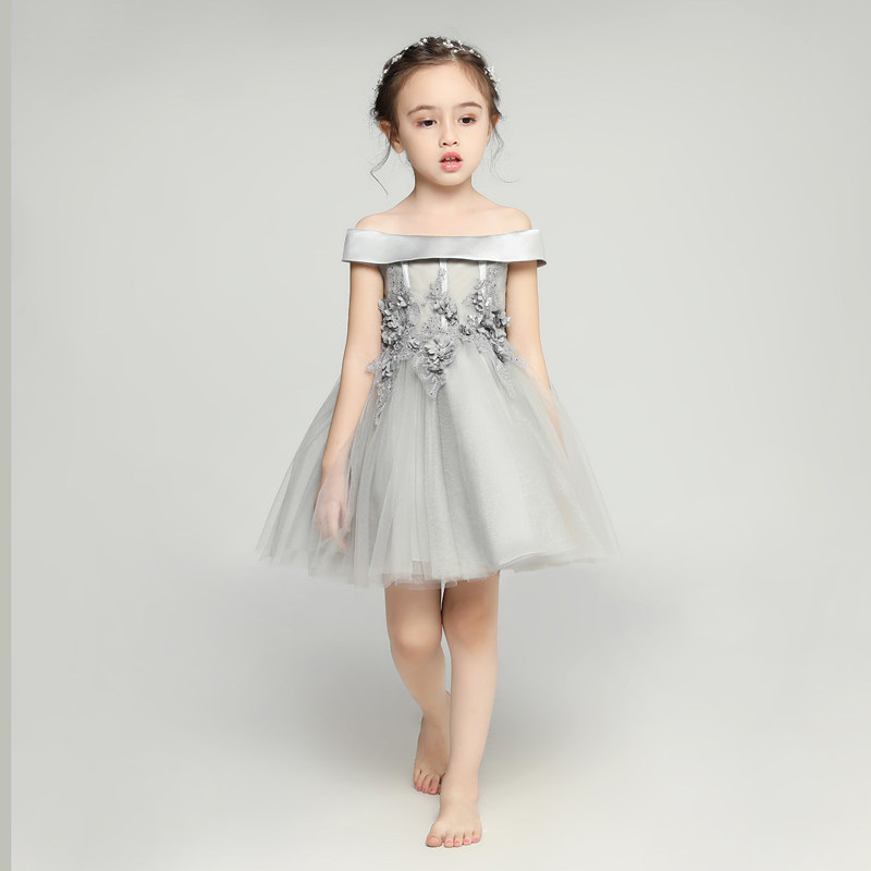 儿童晚礼服女童公主裙婚纱裙花童蓬蓬纱小女孩走秀钢琴演出服洋气,童装/婴儿装/亲子装,儿童礼服,淘宝优惠券,粉丝福利购,淘宝优惠卷