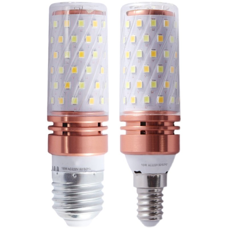 LED灯泡超亮E27三色变光e14小螺口12W玉米灯蜡烛泡家用吊灯节能灯,家装灯饰光源,LED玉米灯,淘宝优惠券,粉丝福利购,淘宝优惠卷