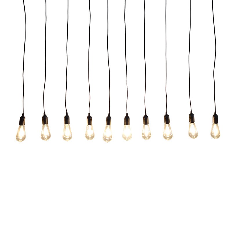 婚庆道具爱迪生吊灯森系婚礼吊顶装饰满天星灯串橱窗布置钨丝灯泡