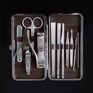 雷果扬州三把刀指甲刀套装 修脚刀指甲钳指甲剪 家用修甲工具12件