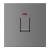 曲架开关86型20a25A空调冷气机双断双极零火线大电流大功率开关