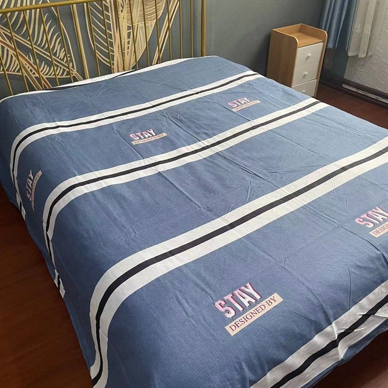 亲肤床单柔软加厚炕单怀旧民国民斜纹床单双人床水莲花直边工厂价,床上用品,床单,淘宝优惠券,粉丝福利购,淘宝优惠卷