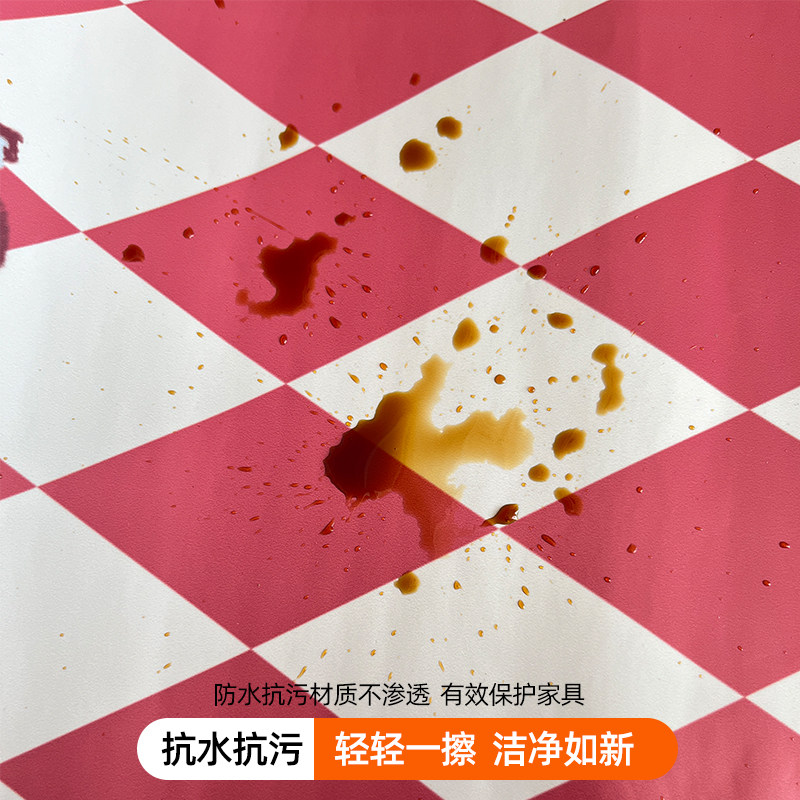 北欧风格推拉门衣柜壁纸玻璃门翻新贴纸移门改造墙纸自粘装饰贴画