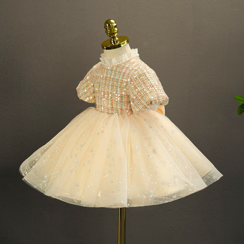 儿童礼服高端女童比赛公主裙森系风生日宴主持钢琴演奏洋气演出服