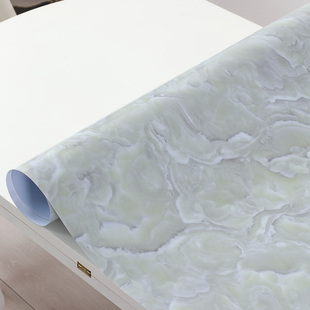 椭圆形餐桌布台布3d大理石桌垫软玻璃茶几桌布蓝色台面桌面保护膜