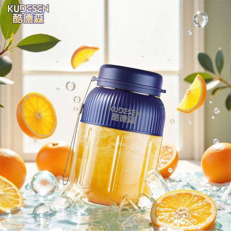 电动家用榨汁机吨吨桶小型便携式搅拌杯多功能碎冰果汁杯无线充电