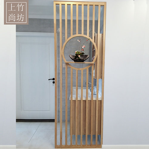 上竹尚坊定制玄关柜隔断定制浴室卫生隔断门厅柜客厅隔断干湿区