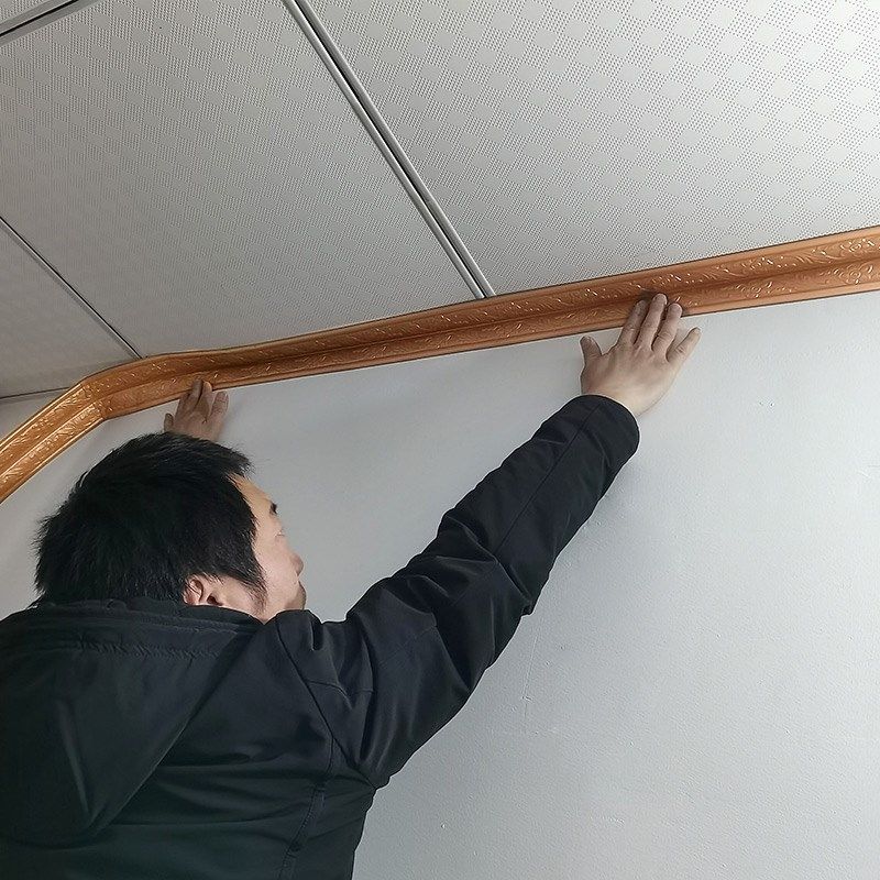 天花板顶角线自粘墙贴屋顶房顶边框防水3d立体阴角阳角装饰条贴纸,家居饰品,软装墙贴,淘宝优惠券,粉丝福利购,淘宝优惠卷