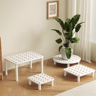 电脑增高支架桌面显示屏抬高架落地电脑主机箱放置架可移动实木板