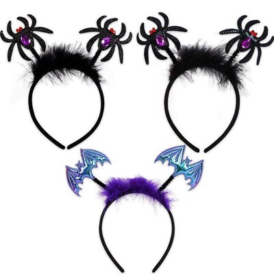 Halloween Spider Headbands, Childrens Bizarre Headbands头箍