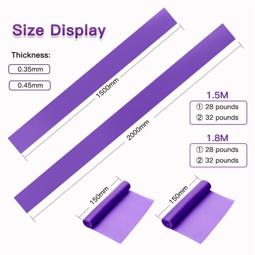 Yoga Pilates Sretch Resistance Band Exercise Fitness Band Tr