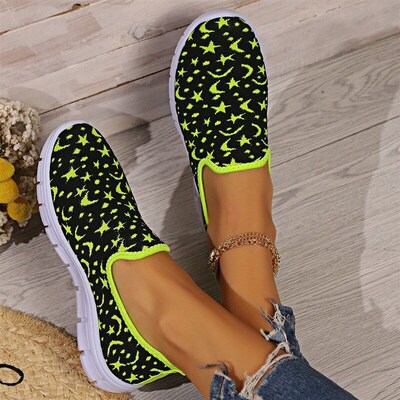 Big Size 2025 SpringSummer Casual Flyknit Soft Sole Breathab