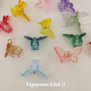 Sweet Butterfly Hair Claws Acrylic Hairpins Scrub Hair Claw