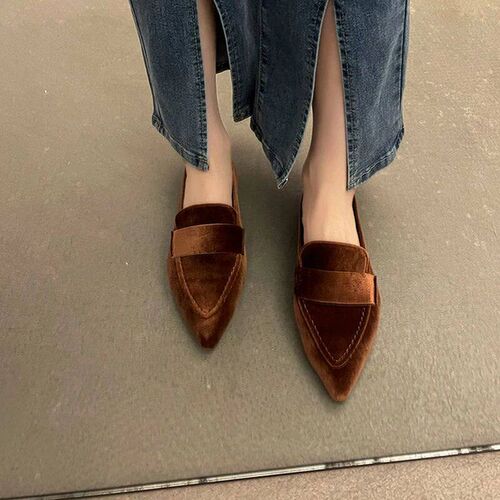 Women Flats Ballet Dance Pointed Toe Sandals Shoes 2023 Spri