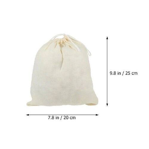 10 Pcs Drawstring Cotton Bag Gravy Bags Soup Stew Mesh