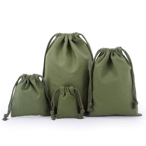 Cotton Drawtring Storage Bag White  Bag for Candy Gift Packa
