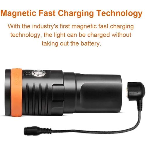 ORCATORCH D910V LED Diving Flashlight Rechargeable Diving Li