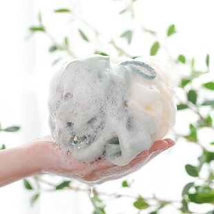 Bubble Mesh Skin Body Ball Bath Sponge Foaming Shower Soft