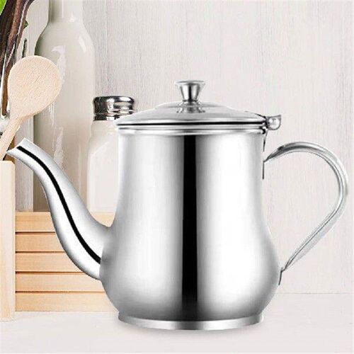Stainless Steel Oil Storage Pot with Fine Mesh Practical