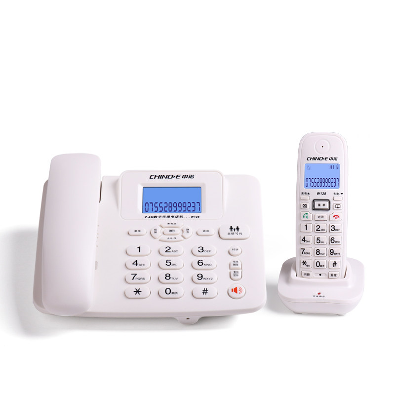 中诺W8无绳电话机办公家用有线无绳固话座机子母机一拖一拖二