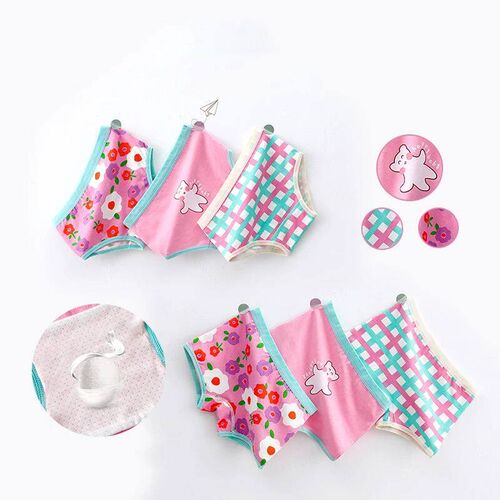 3Pcs/lot Kids Panties 7 Collections Chirdrens Underwear Lov