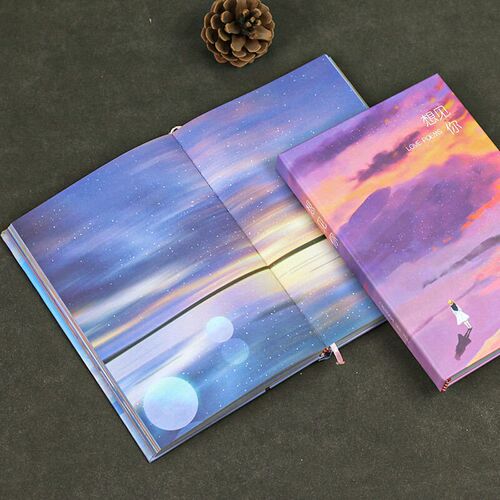 Full Color Page Notebook Beautiful Cute Diary 112 Sheets