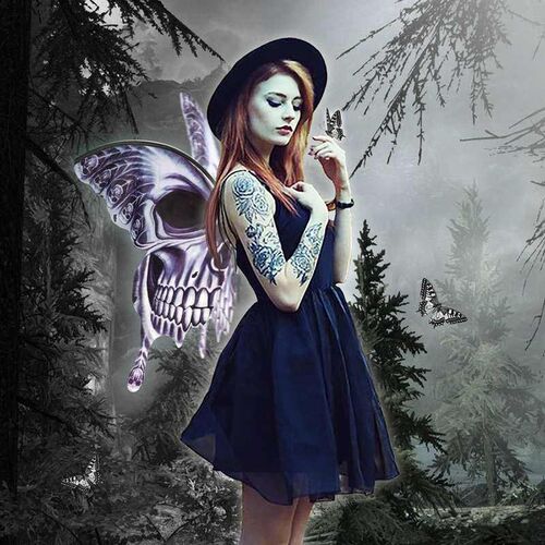 Halloween Butterfly Wings Black Wings万圣节蝴蝶翅膀黑色翅膀