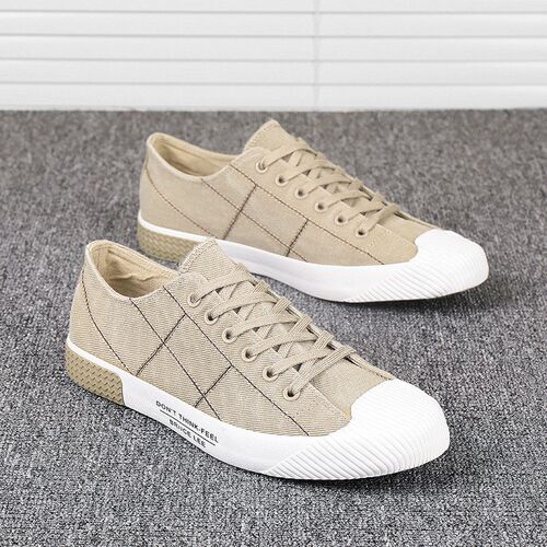 Hot Sale Cheap  Shoes for Men Green Plaid Flat Shoes Men Lac