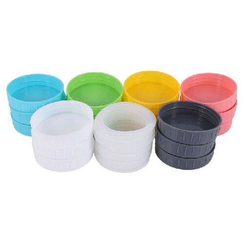 18Pcs Plastic Regular Mouth Jar Lids For Ball, Kerr And