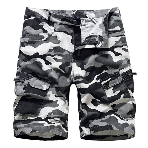 Mens Tooling Shorts European Size Camouflage Loose Plus Siz