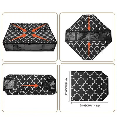 Large Zipped Handle Storage Bag For Clothe Duvet Pillow Unde