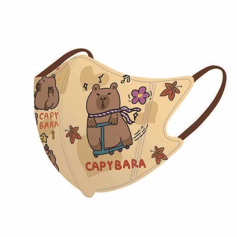 水豚卡皮巴拉儿童口罩-岁专用3d立体口耳罩卡通图案学生防护,居家日用,口罩,淘宝优惠券,粉丝福利购,淘宝优惠卷
