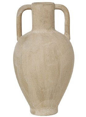 丹麦ferm LIVING ry古希腊风迷你陶瓷小花瓶摆件粗陶复古装饰