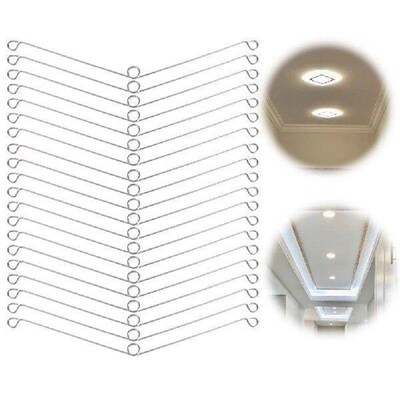 20 PCS Metal Torsion Spring Clips Spring Clips Torsion