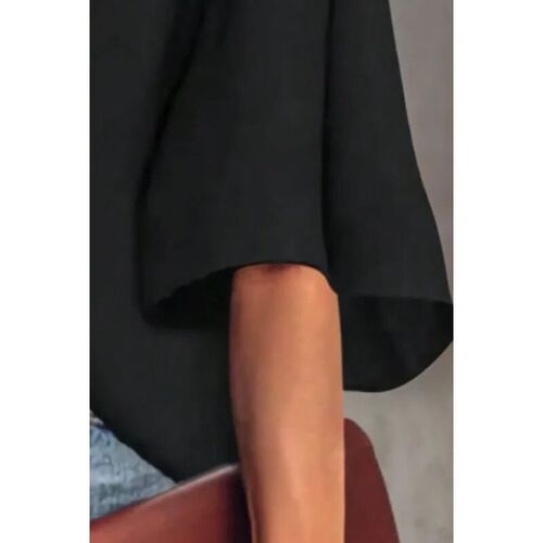 Plus Size New Summer Womens Casual Knitted Asymmetric Shoul